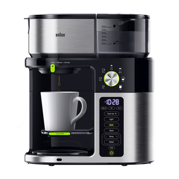 Braun MultiServe 10Cup Certified Coffee Maker with Internal Water Spout and Glass Carafe